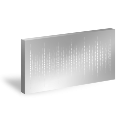 3D_Designový plotový panel Hliník s perforací GRAF 008 Bubliny – 1900×900_mm